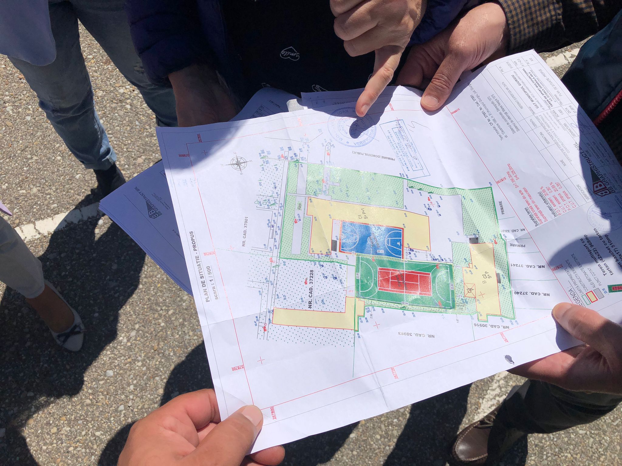 schita lucrari teren sport