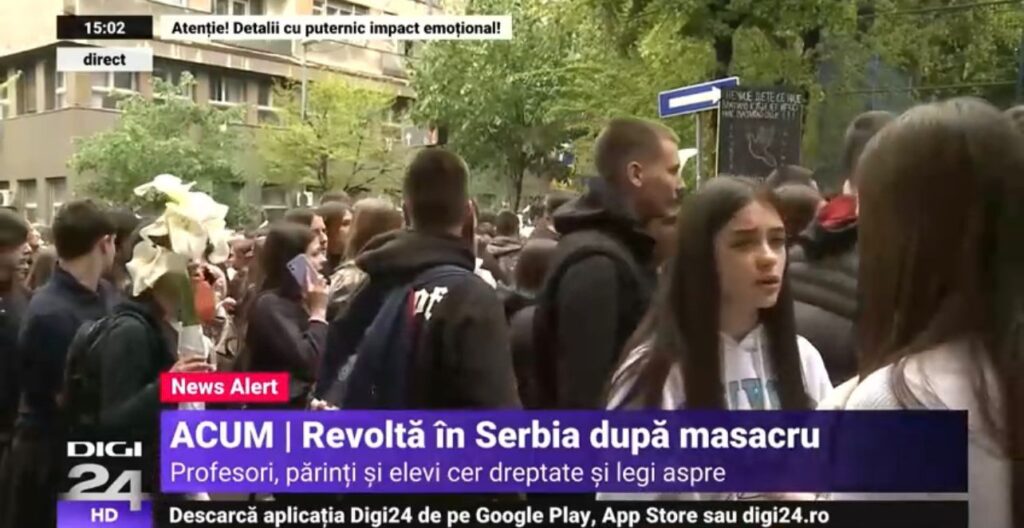 protest scoala Belgrad