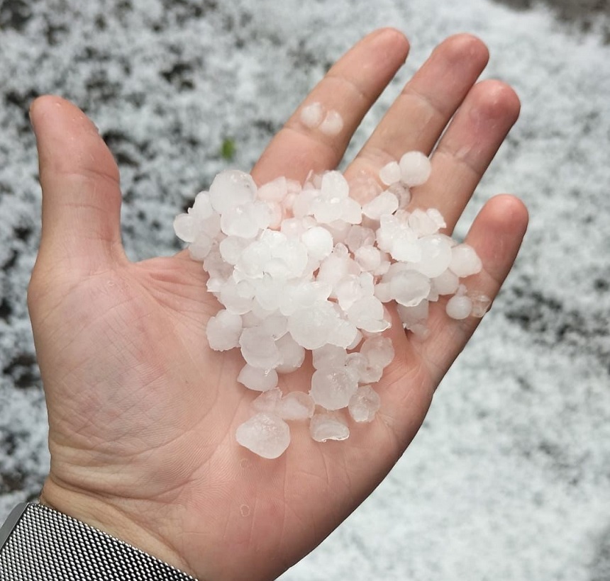 grindină / Facebook Meteoplus