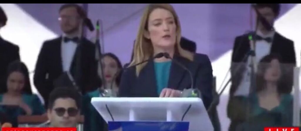 Roberta Metsola/ captura video